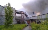 В Архангельске произошел пожар на Соломбальском ЦБК