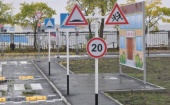 На территории Дворца детского и юношеского творчества в Архангельске открылся автогородок