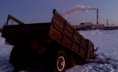 В Северодвинске ГАЗ-66 провалился под лед