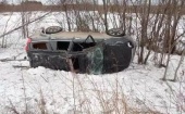 ДТП в Архангельской области: автомобиль оказался в кювете
