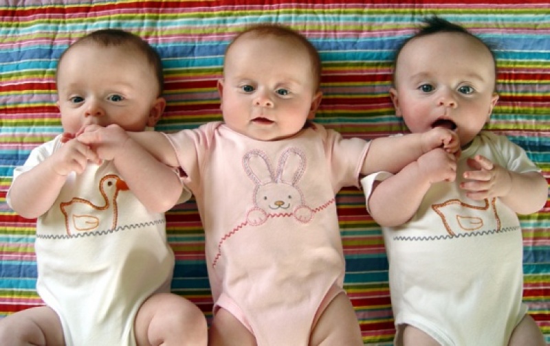 У шести семейных пар Поморья в 2016 году родились тройняшки