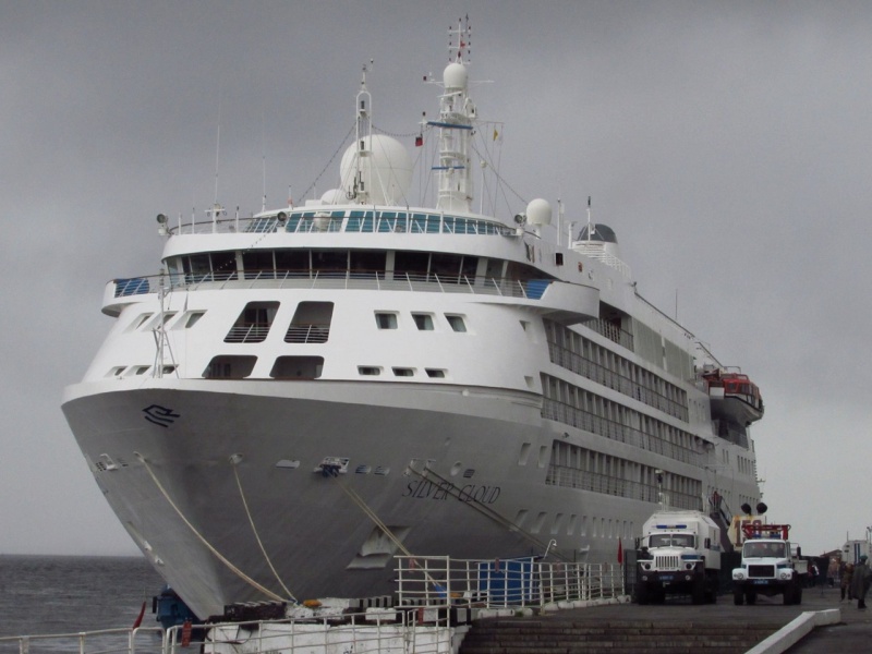 Британский круизный лайнер «Silver Cloud» вновь посетил Архангельск