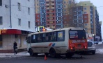 В Архангельске на проспекте Троицкий  пассажирский автобус столкнулся с иномаркой