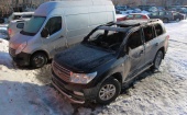 Ночью в Архангельске сожгли дорогой внедорожник "Land Cruiser"