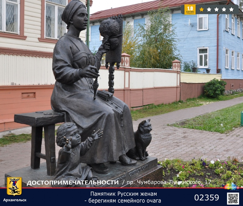 Памятник Русским женам - берегиням семейного очага | Архангельск