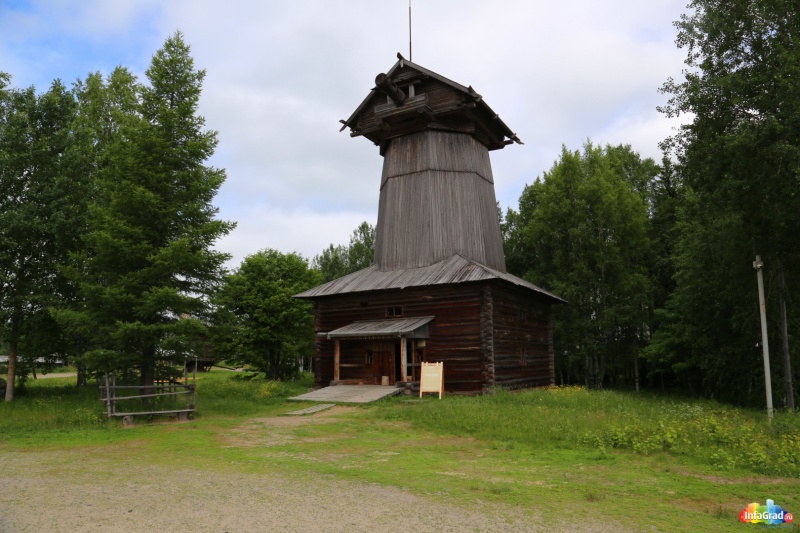 Малые Корелы. Ветряная мельница-шатровка из деревни Кожпоселок Онежского района, 1902 года