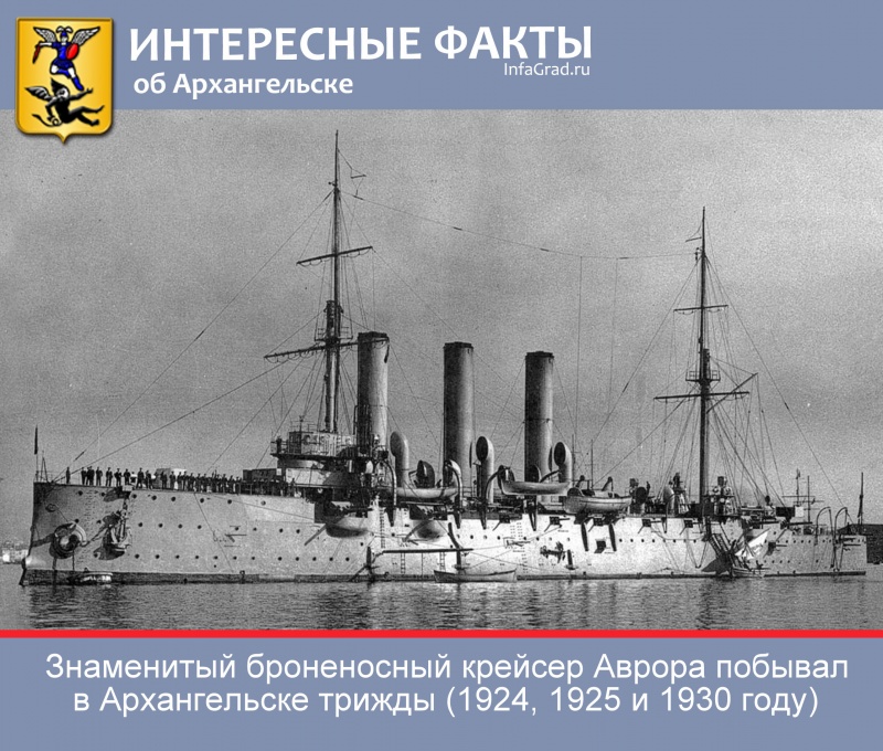 Интересные факты: Крейсер Аврора в Архангельске